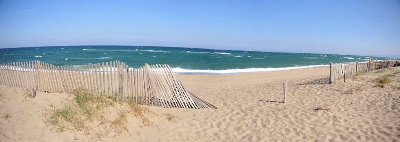 Maison Jardin Wifi - Climatisation - 100 M Plage Sauvage - 20 Min Perpignan Torreilles Kültér fotó